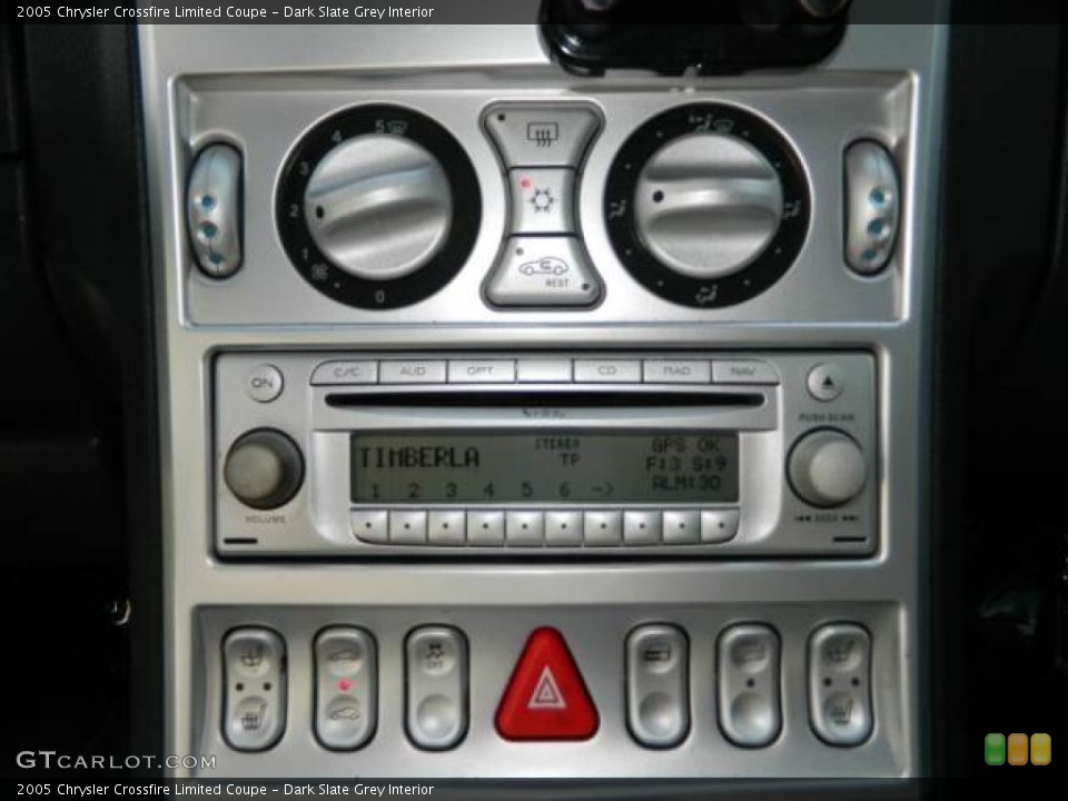 Dark Slate Grey Interior Controls for the 2005 Chrysler Crossfire Limited Coupe #80782959