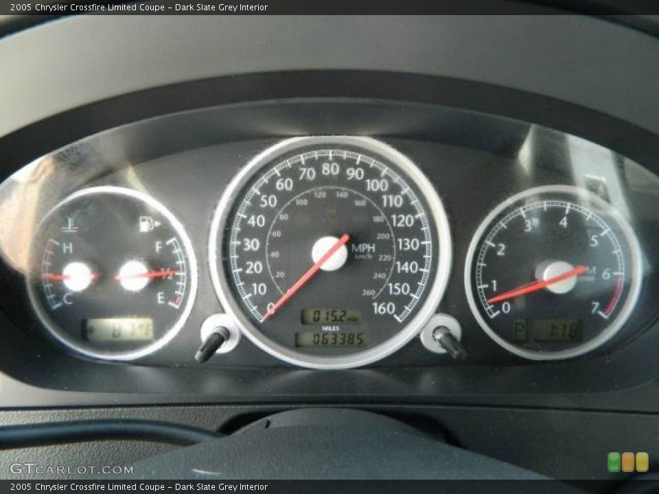 Dark Slate Grey Interior Gauges for the 2005 Chrysler Crossfire Limited Coupe #80782962