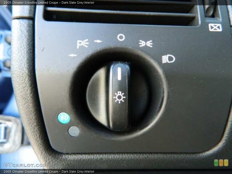 Dark Slate Grey Interior Controls for the 2005 Chrysler Crossfire Limited Coupe #80782968