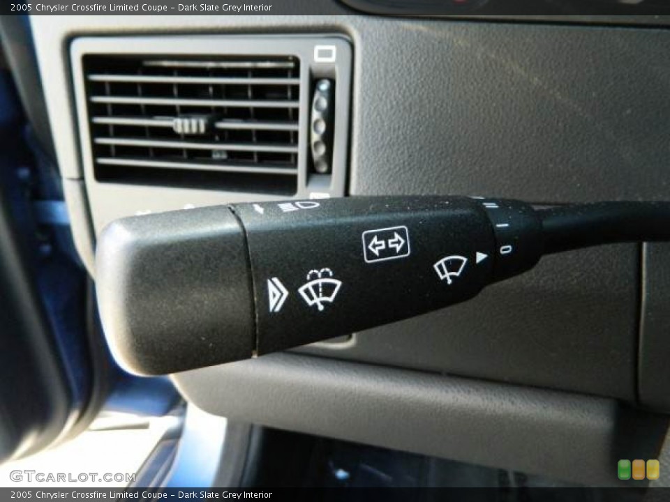 Dark Slate Grey Interior Controls for the 2005 Chrysler Crossfire Limited Coupe #80782971