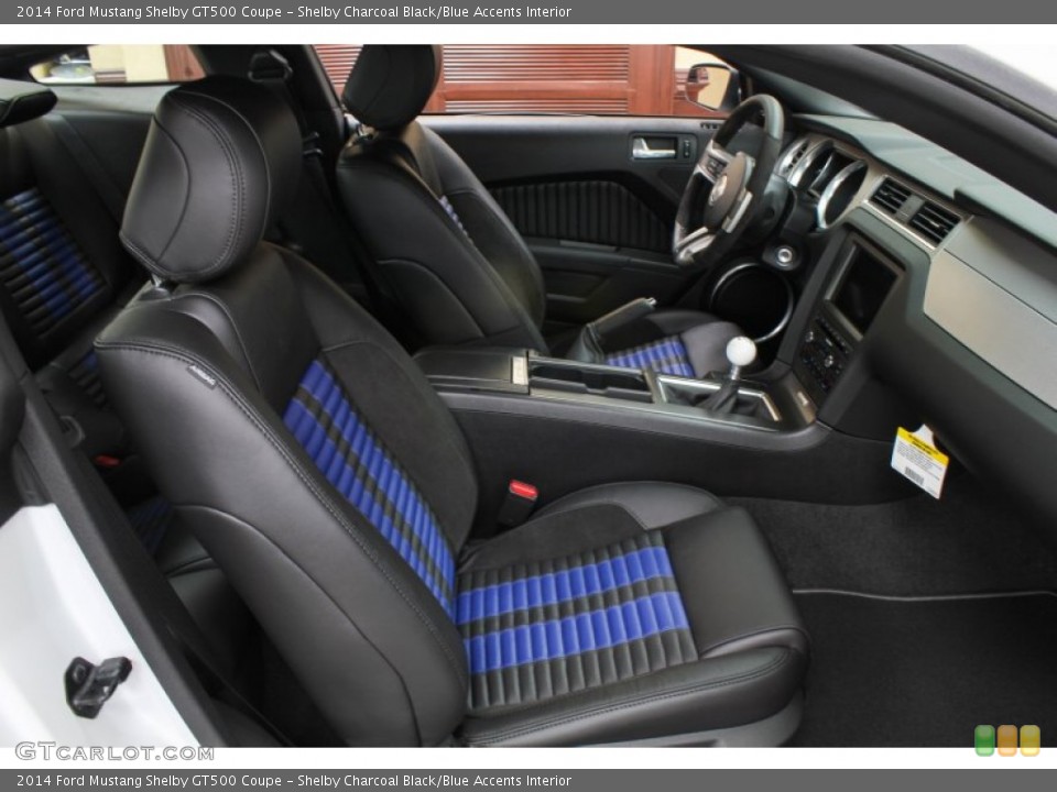 Shelby Charcoal Black/Blue Accents Interior Photo for the 2014 Ford Mustang Shelby GT500 Coupe #80783220
