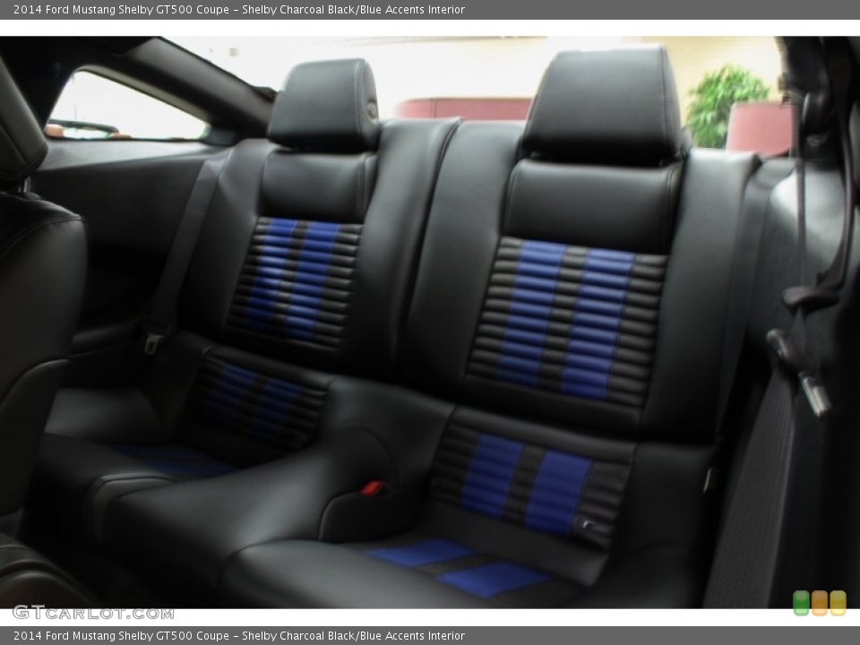 Shelby Charcoal Black/Blue Accents Interior Rear Seat for the 2014 Ford Mustang Shelby GT500 Coupe #80783238