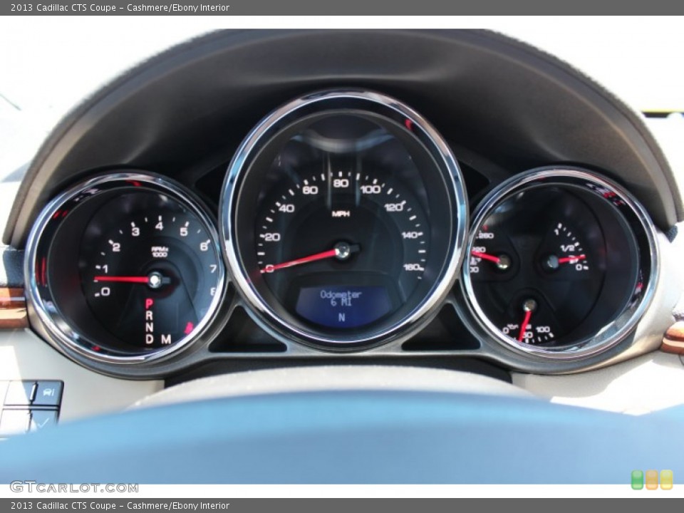 Cashmere/Ebony Interior Gauges for the 2013 Cadillac CTS Coupe #80784066