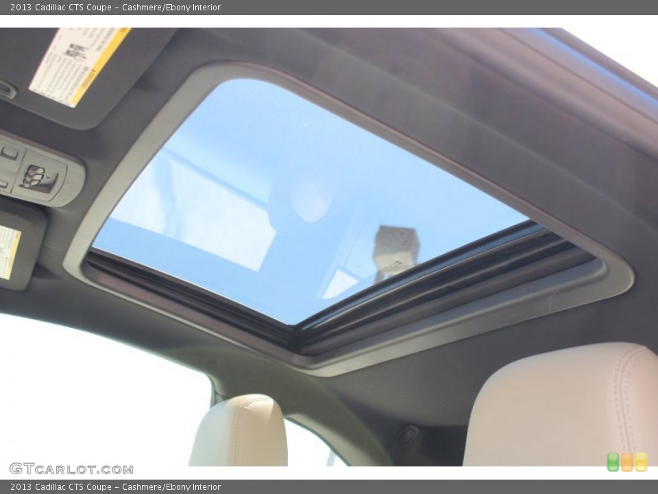 Cashmere/Ebony Interior Sunroof for the 2013 Cadillac CTS Coupe #80784093
