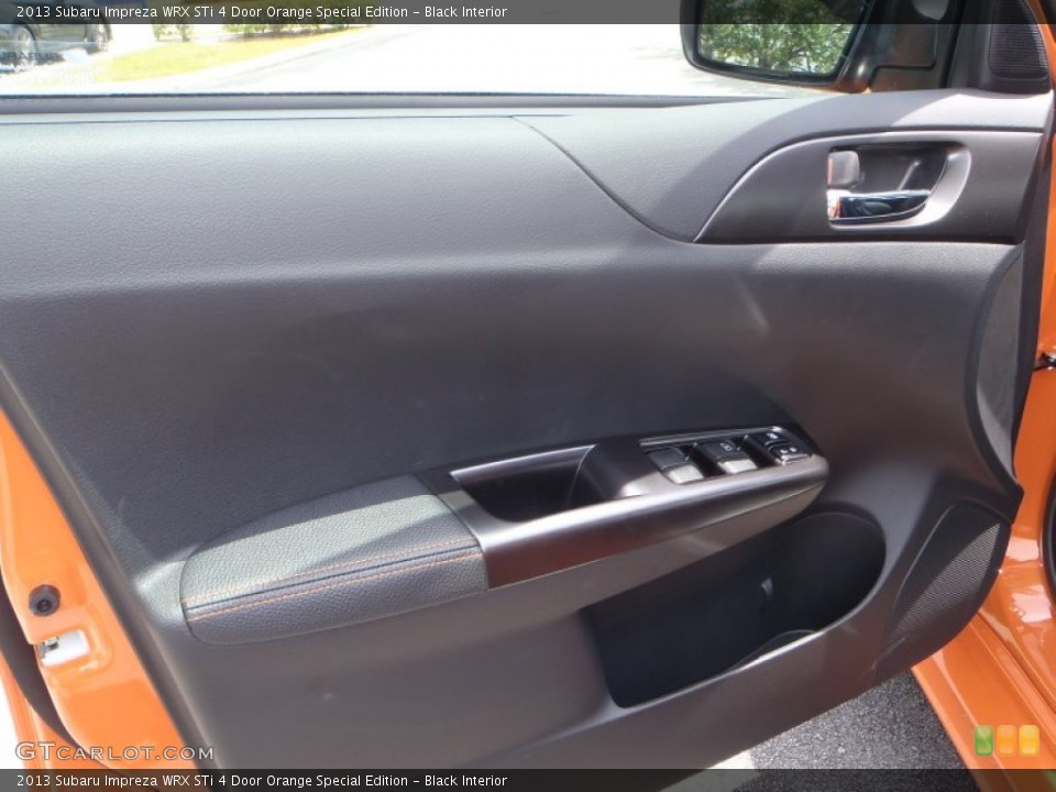 Black Interior Door Panel for the 2013 Subaru Impreza WRX STi 4 Door Orange Special Edition #80787643