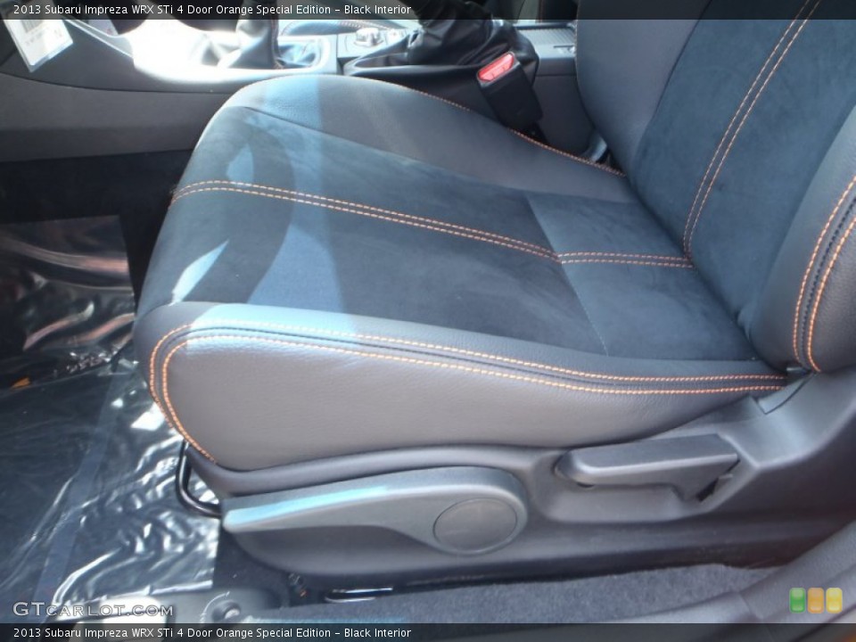 Black Interior Front Seat for the 2013 Subaru Impreza WRX STi 4 Door Orange Special Edition #80787682