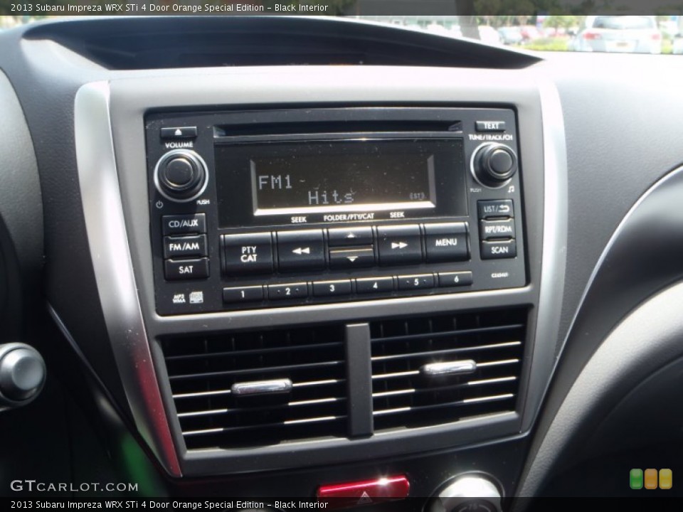 Black Interior Audio System for the 2013 Subaru Impreza WRX STi 4 Door Orange Special Edition #80787865