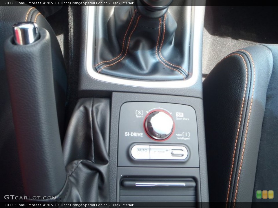 Black Interior Controls for the 2013 Subaru Impreza WRX STi 4 Door Orange Special Edition #80787939