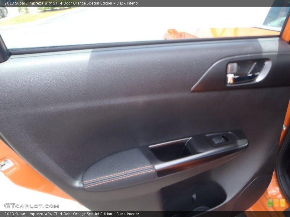 Black Interior Door Panel for the 2013 Subaru Impreza WRX STi 4 Door Orange Special Edition #80787980