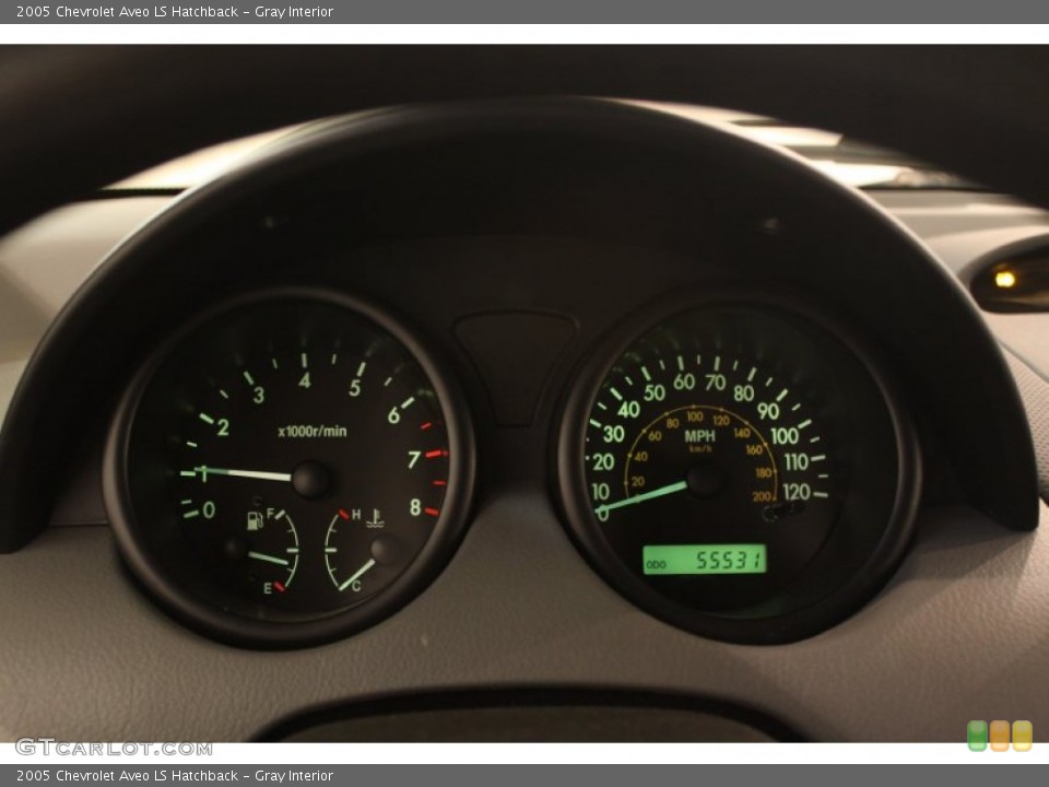 Gray Interior Gauges for the 2005 Chevrolet Aveo LS Hatchback #80788591