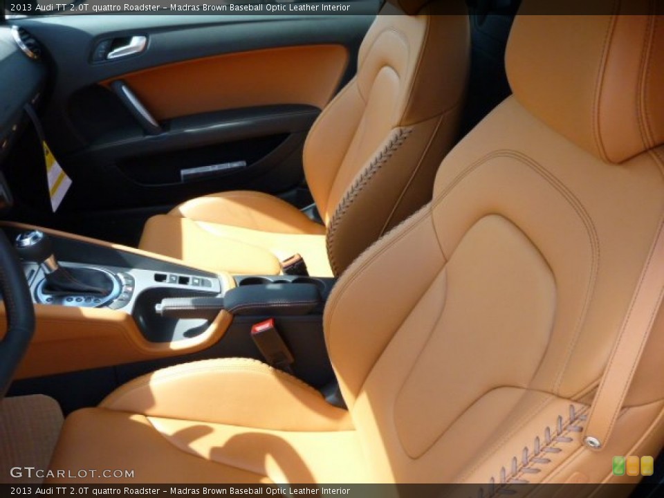 Madras Brown Baseball Optic Leather Interior Photo for the 2013 Audi TT 2.0T quattro Roadster #80788955