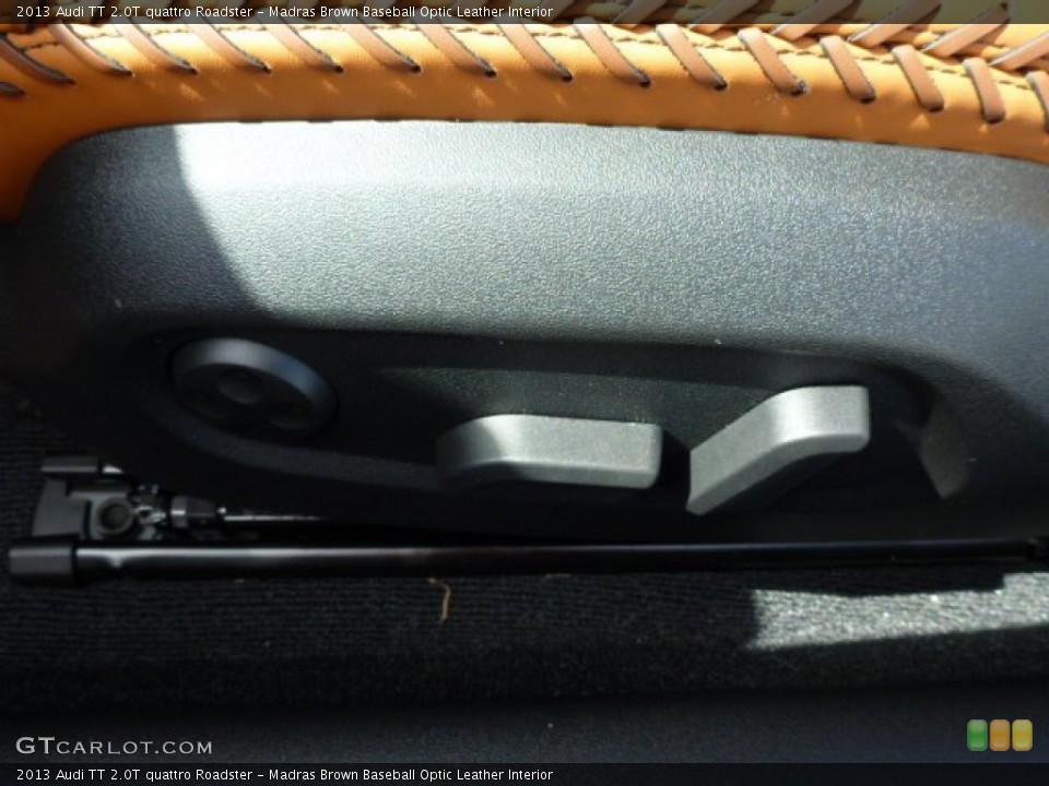 Madras Brown Baseball Optic Leather Interior Controls for the 2013 Audi TT 2.0T quattro Roadster #80789017