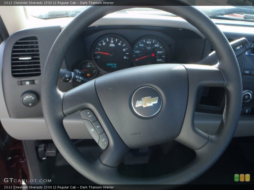 Dark Titanium Interior Steering Wheel for the 2013 Chevrolet Silverado 1500 LS Regular Cab #80789760