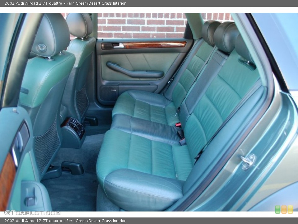 Fern Green/Desert Grass Interior Rear Seat for the 2002 Audi Allroad 2.7T quattro #80791619