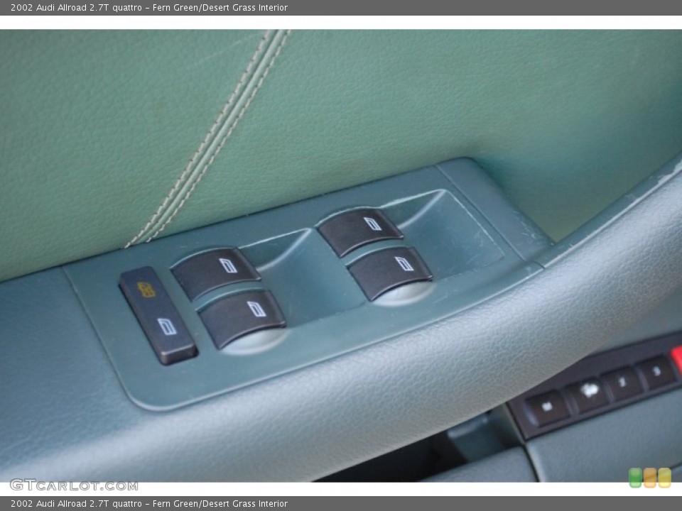 Fern Green/Desert Grass Interior Controls for the 2002 Audi Allroad 2.7T quattro #80791816