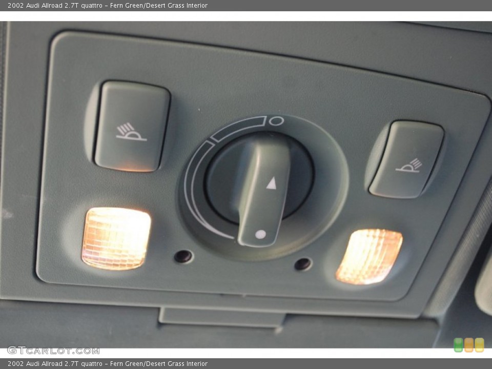 Fern Green/Desert Grass Interior Controls for the 2002 Audi Allroad 2.7T quattro #80792212