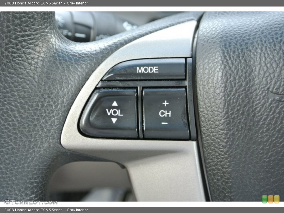 Gray Interior Controls for the 2008 Honda Accord EX V6 Sedan #80792326