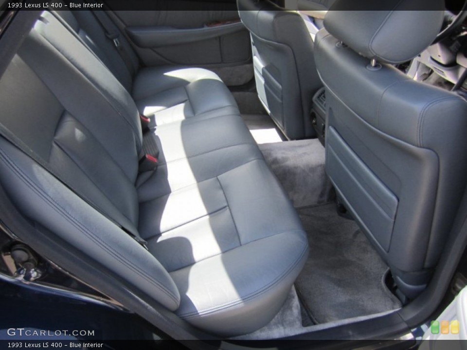 Blue Interior Rear Seat for the 1993 Lexus LS 400 #80794331