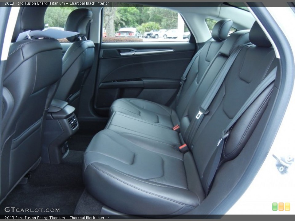 Charcoal Black Interior Rear Seat for the 2013 Ford Fusion Energi Titanium #80795673