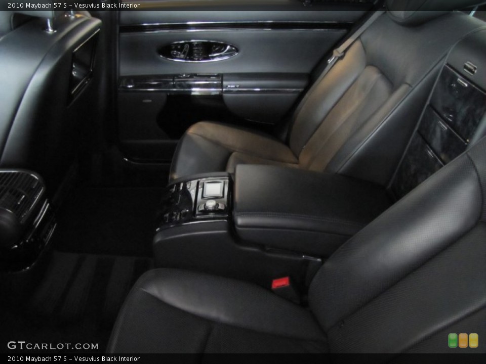 Vesuvius Black Interior Rear Seat for the 2010 Maybach 57 S #80795710