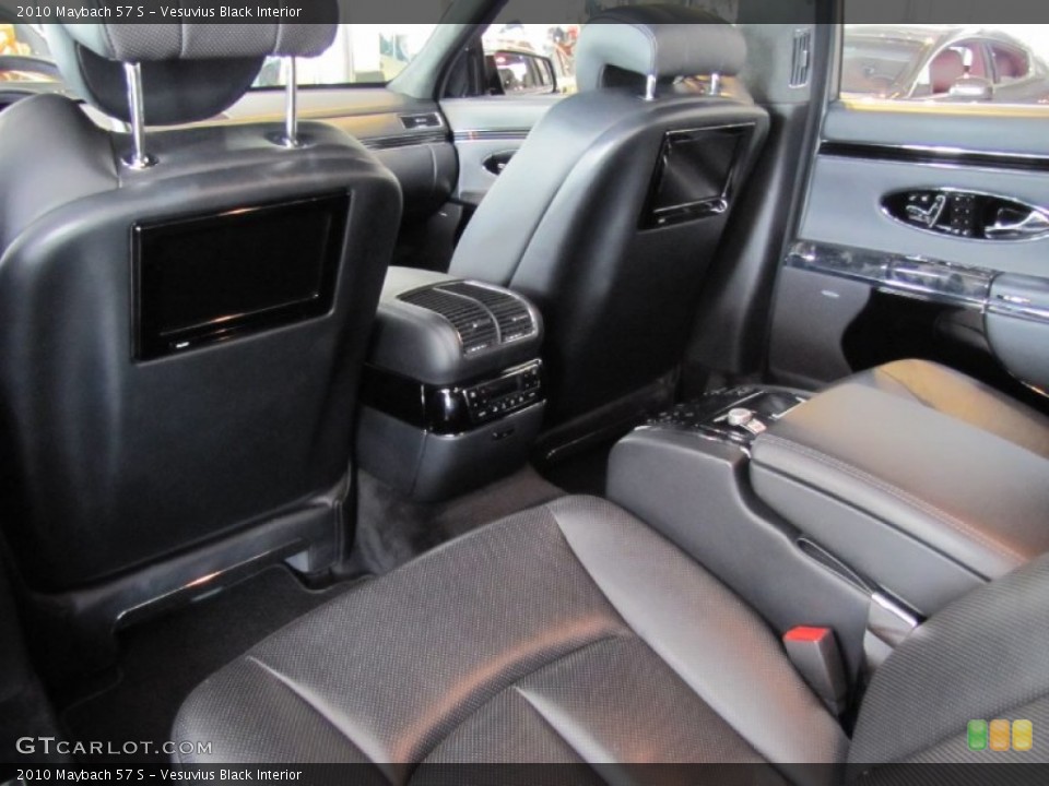 Vesuvius Black Interior Rear Seat for the 2010 Maybach 57 S #80795734