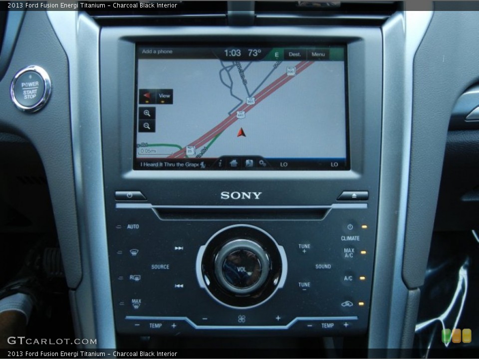 Charcoal Black Interior Navigation for the 2013 Ford Fusion Energi Titanium #80795740