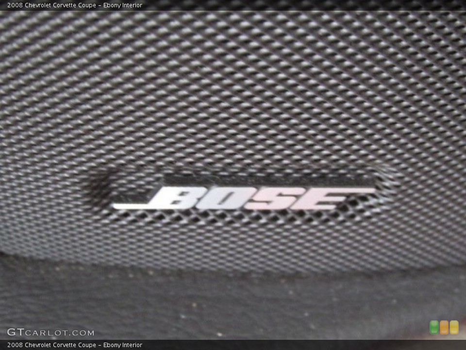 Ebony Interior Audio System for the 2008 Chevrolet Corvette Coupe #80796370