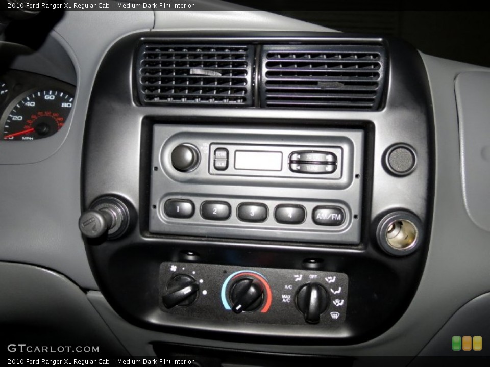 Medium Dark Flint Interior Controls for the 2010 Ford Ranger XL Regular Cab #80796723