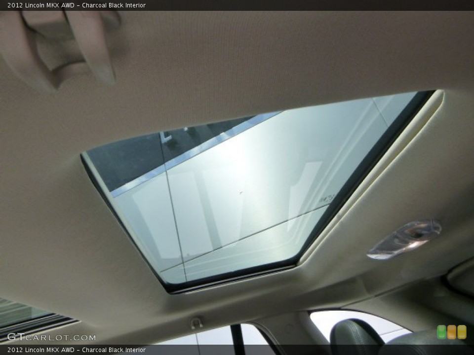 Charcoal Black Interior Sunroof for the 2012 Lincoln MKX AWD #80796829