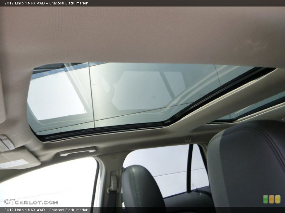 Charcoal Black Interior Sunroof for the 2012 Lincoln MKX AWD #80796870