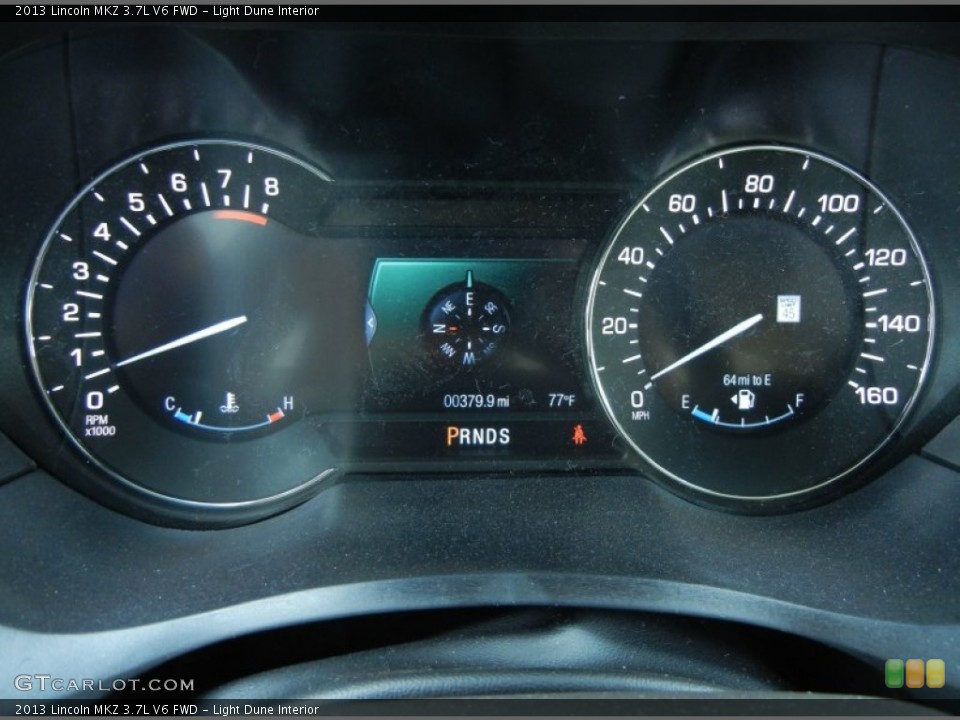 Light Dune Interior Gauges for the 2013 Lincoln MKZ 3.7L V6 FWD #80796979