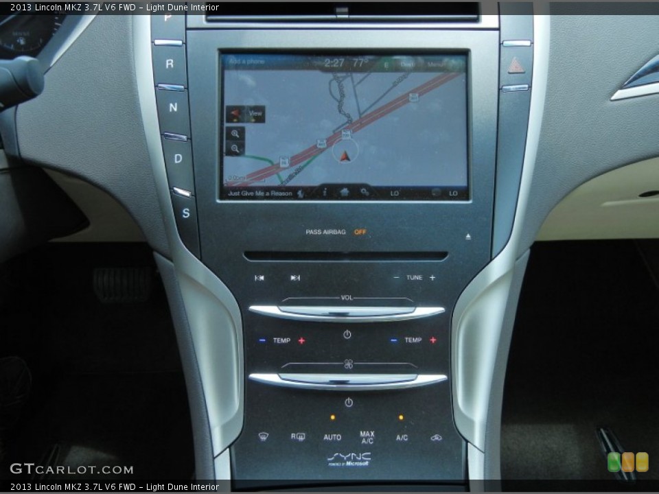 Light Dune Interior Navigation for the 2013 Lincoln MKZ 3.7L V6 FWD #80797000