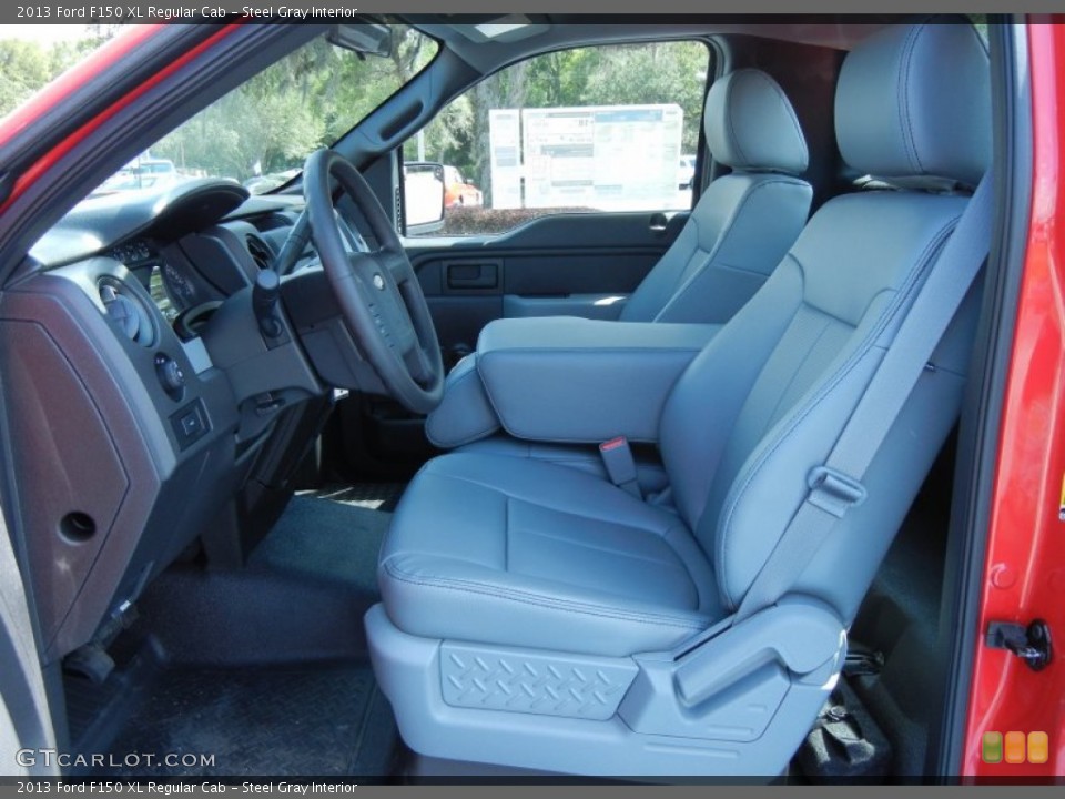 Steel Gray Interior Photo for the 2013 Ford F150 XL Regular Cab #80798730