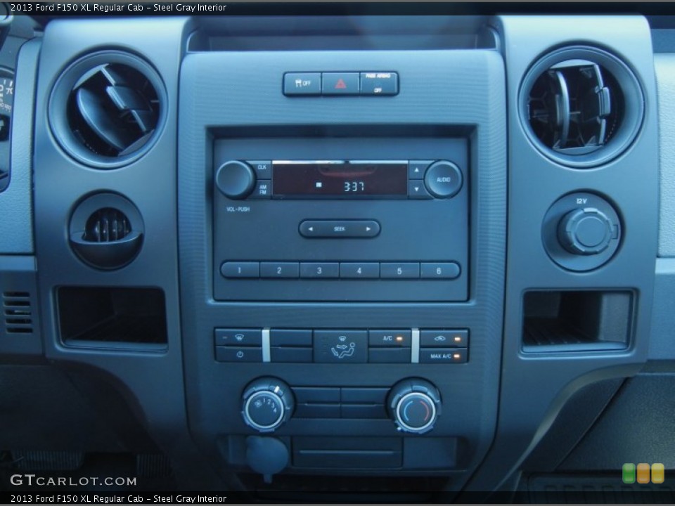 Steel Gray Interior Controls for the 2013 Ford F150 XL Regular Cab #80798800