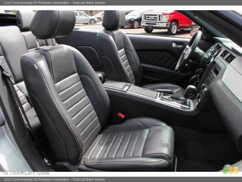 Charcoal Black Interior Photo for the 2013 Ford Mustang V6 Premium Convertible #80800069