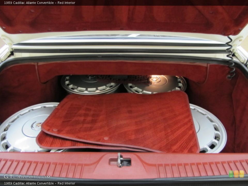 Red Interior Trunk for the 1989 Cadillac Allante Convertible #80800447