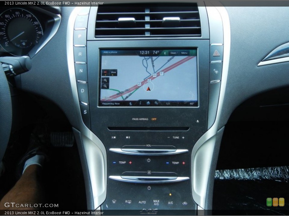 Hazelnut Interior Navigation for the 2013 Lincoln MKZ 2.0L EcoBoost FWD #80800555