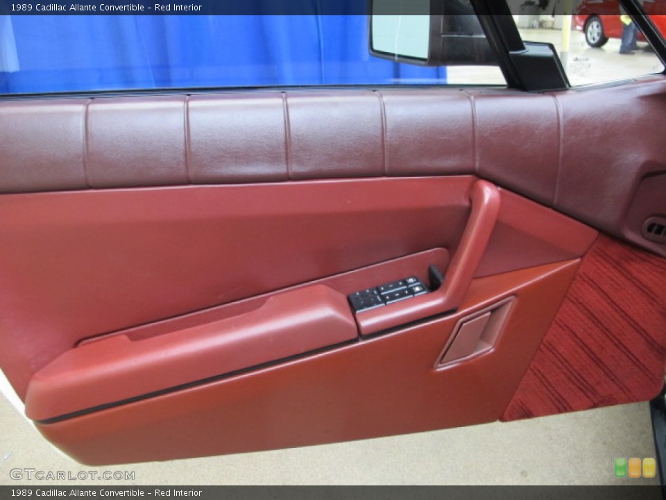 Red Interior Door Panel for the 1989 Cadillac Allante Convertible #80800825