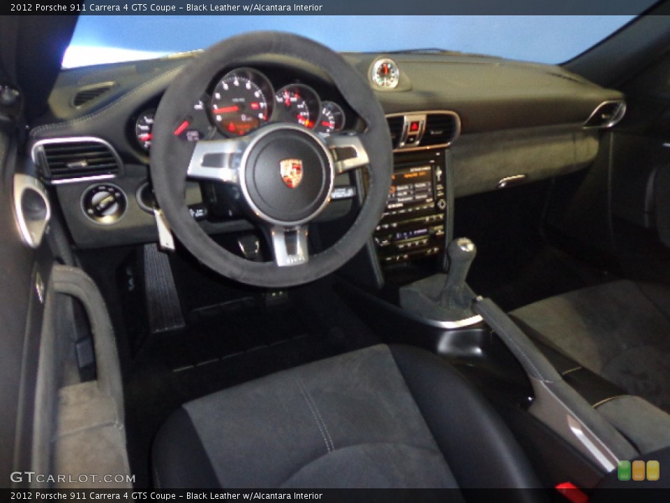Black Leather w/Alcantara Interior Dashboard for the 2012 Porsche 911 Carrera 4 GTS Coupe #80801317