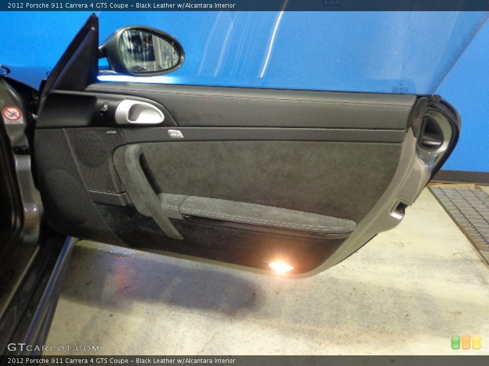 Black Leather w/Alcantara Interior Door Panel for the 2012 Porsche 911 Carrera 4 GTS Coupe #80801386