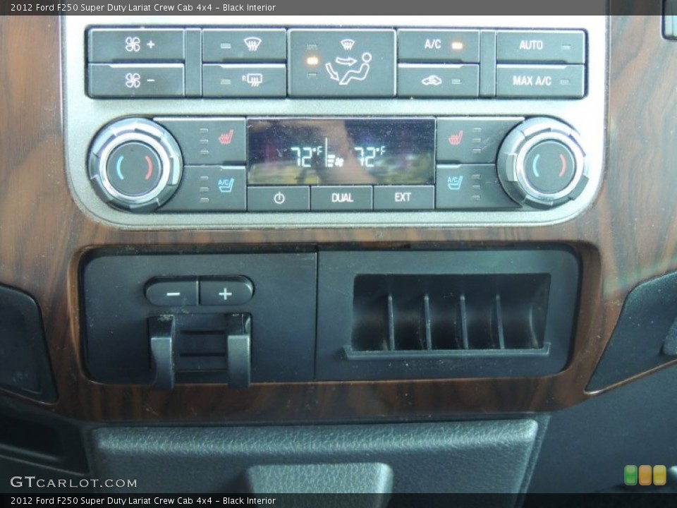 Black Interior Controls for the 2012 Ford F250 Super Duty Lariat Crew Cab 4x4 #80801994