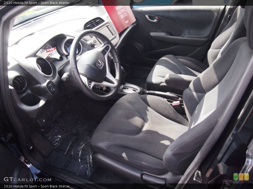 Sport Black Interior Prime Interior for the 2010 Honda Fit Sport #80802139