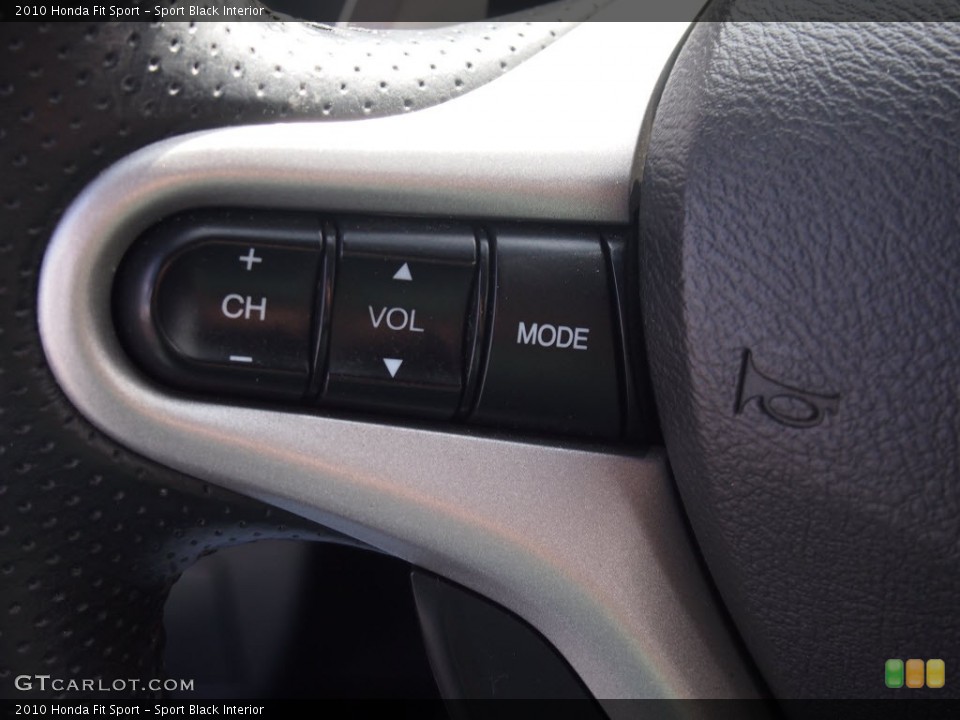 Sport Black Interior Controls for the 2010 Honda Fit Sport #80802269