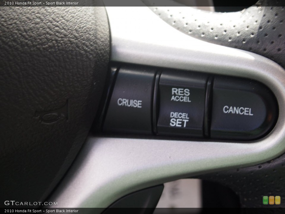 Sport Black Interior Controls for the 2010 Honda Fit Sport #80802289