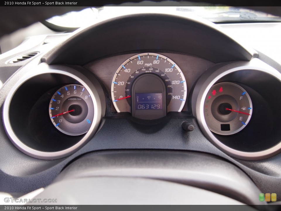 Sport Black Interior Gauges for the 2010 Honda Fit Sport #80802344