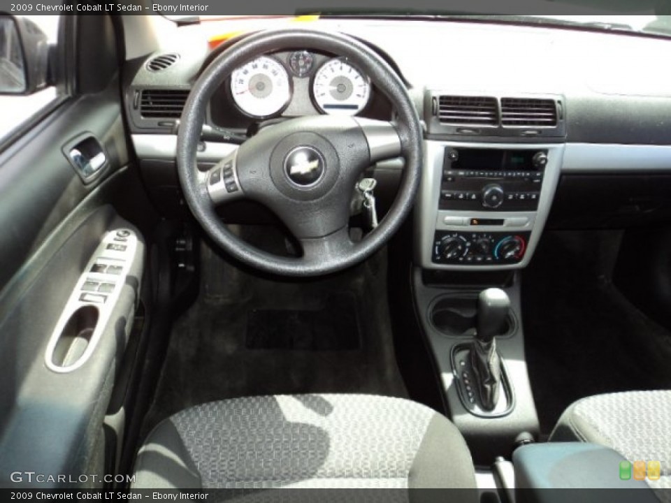 Ebony Interior Dashboard for the 2009 Chevrolet Cobalt LT Sedan #80802632