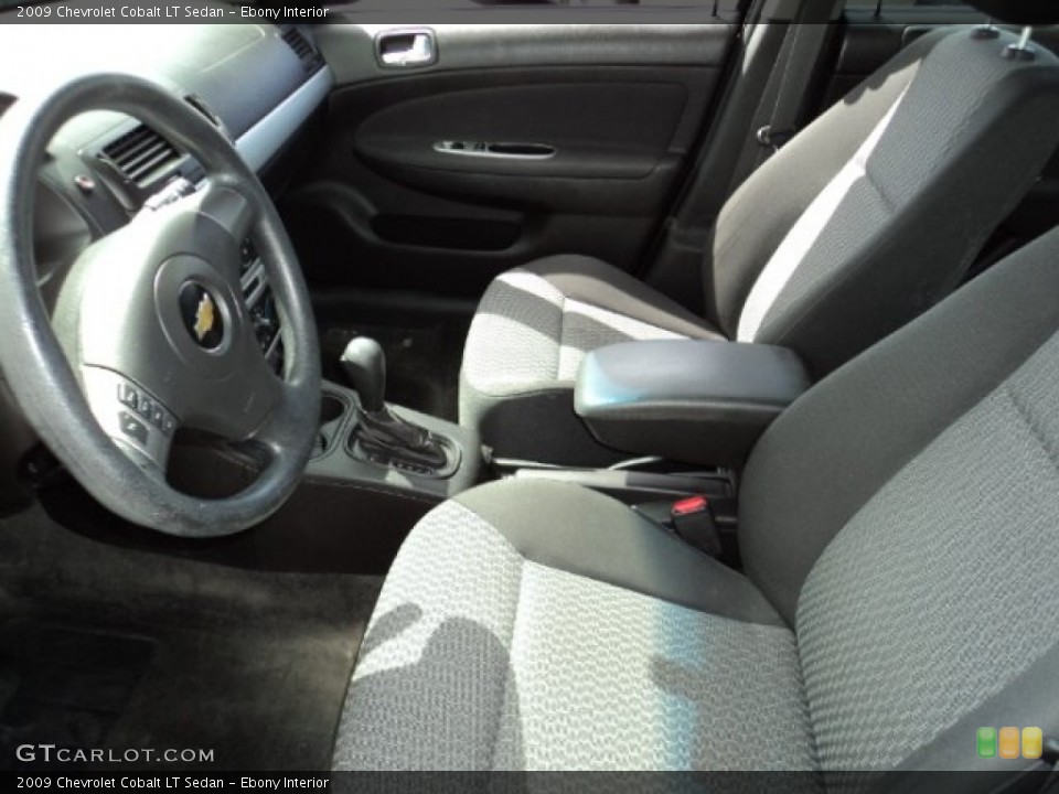 Ebony Interior Photo for the 2009 Chevrolet Cobalt LT Sedan #80802657