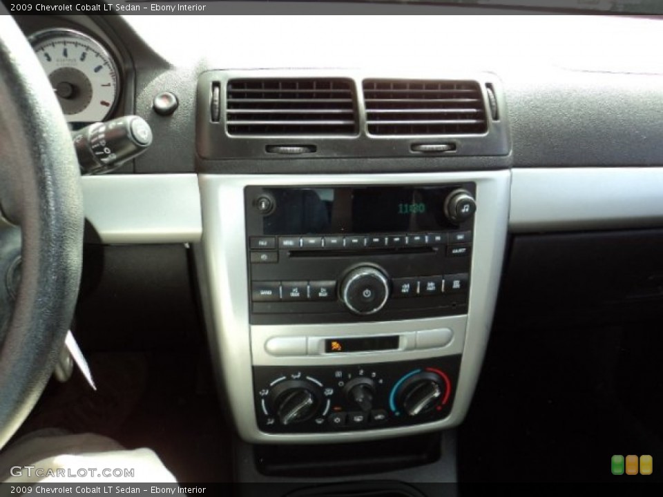 Ebony Interior Controls for the 2009 Chevrolet Cobalt LT Sedan #80802681