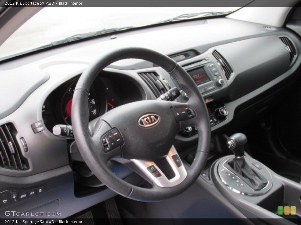 Black Interior Dashboard for the 2012 Kia Sportage SX AWD #80802829