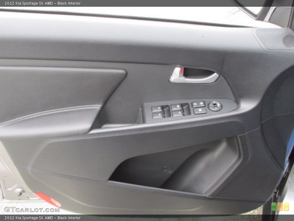 Black Interior Door Panel for the 2012 Kia Sportage SX AWD #80802853